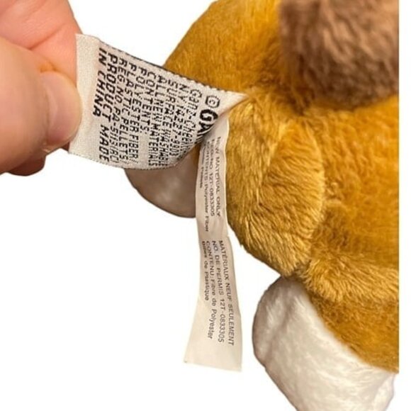 Webkinz Ganz Bulldog Plush Toy Brown & White Stuffed Animal About 8" - Picture 6 of 12